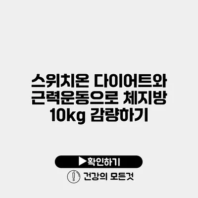 스위치온 다이어트와 근력운동으로 체지방 10kg 감량하기
