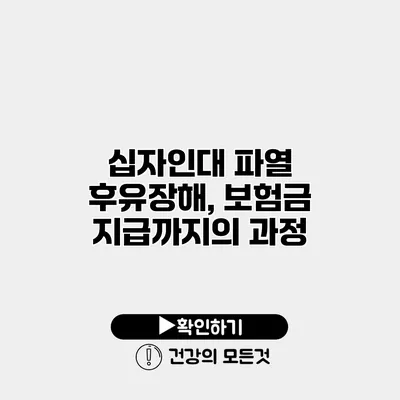 십자인대 파열 후유장해, 보험금 지급까지의 과정