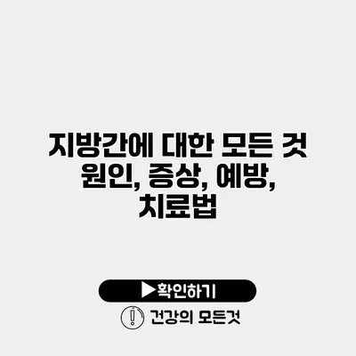 지방간에 대한 모든 것 원인, 증상, 예방, 치료법