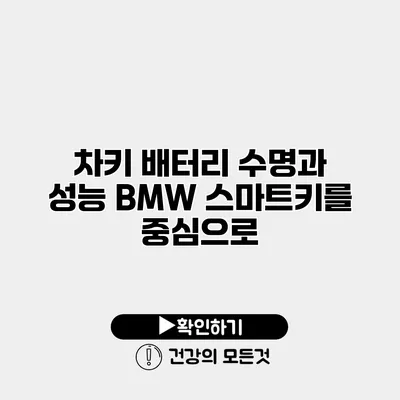 차키 배터리 수명과 성능 BMW 스마트키를 중심으로