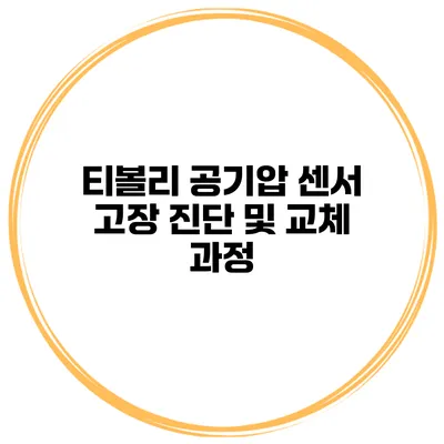 티볼리 공기압 센서 고장 진단 및 교체 과정